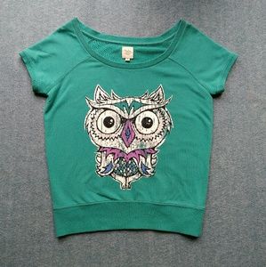 Papaya Owl Shirt Teal / Turquoise in Medium